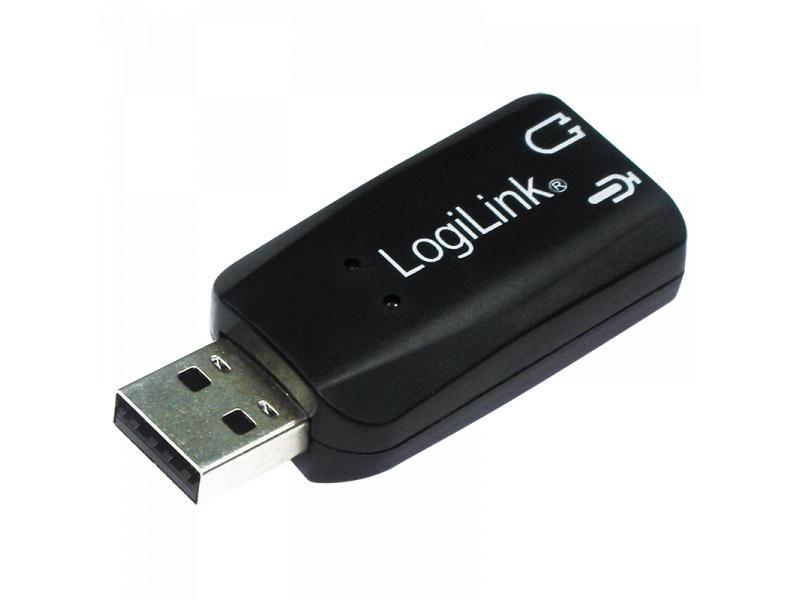Logilink USB Audio Adapter / Soundkarte mit Virtual 3D Soundeffekt (UA0053)