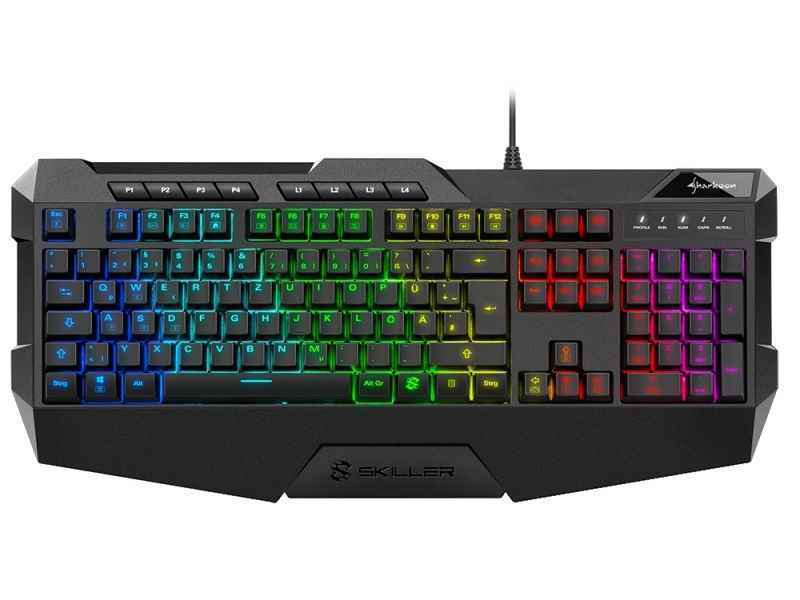 Sharkoon SKILLER SGK4 USB QWERTZ Deutsch Schwarz 4044951020454