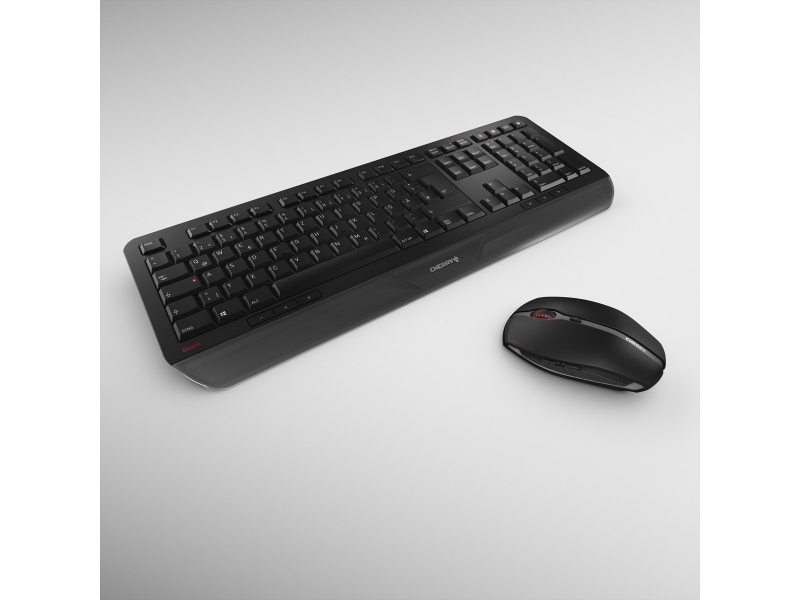 Cherry Gentix Desktop schwarz - Tastatur - 2.000 dpi JD-7000DE-2