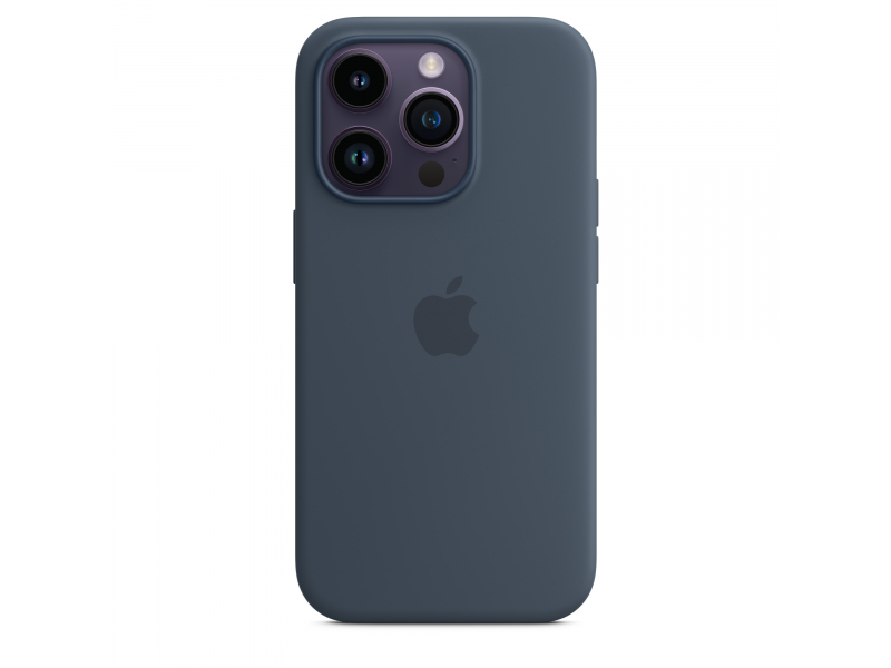 Apple iPhone 14 Pro Silicone Case with MagSafe Storm Blue MPTF3ZM/A