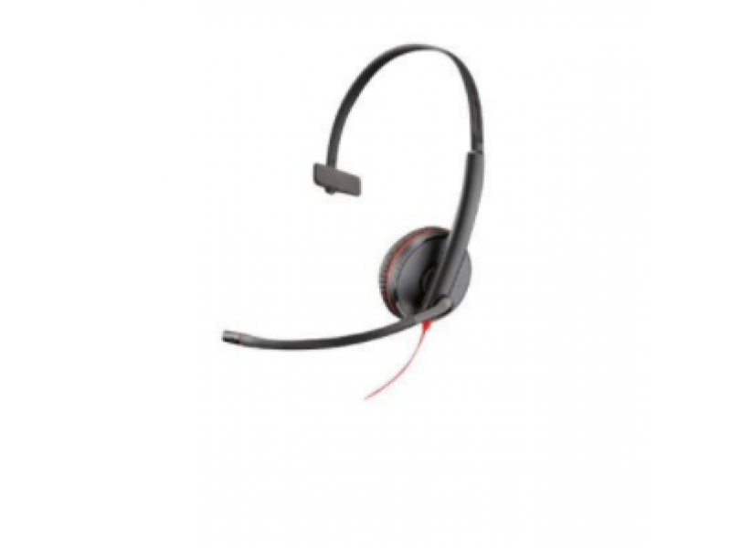 Poly Blackwire 3215 Headset USB Typ-A Schwarz/Rot - 209746-22
