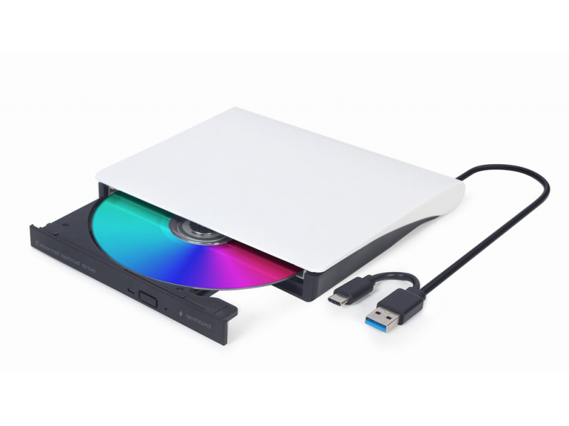 Gembird DVD-USB-03-BW External USB DVD drive black and white DVD-USB-03-BW