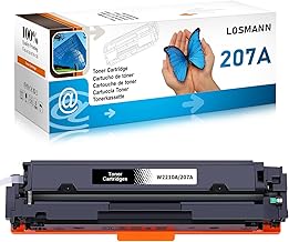 LOSMANN 207A W2210A With Chip Toner Compatible with HP 207A 207X W2210X Replacement for HP Color Laserjet Pro MFP M283fdw M255dw M282nw M283fdn M255nw (Black)