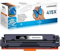 LOSMANN 415X Toner Compatible with HP 415X 415A W2030X W2030A Toner Cartridge Replacement for HP Color Laserjet Pro MFP M479fdw M479fnw M479fdn M479dw M454dn M454dw M479 M454 M480f (Black)