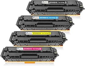 SavFinto 207X (With Chip) Toner Multipack Replacement for HP 207X 207A Toner Cartridges Compatible with HP Color Laserjet Pro MFP M283fdw M283fdn M282nw M255dw M255nw (1 Black, 1 Cyan, 1 Magenta, 1