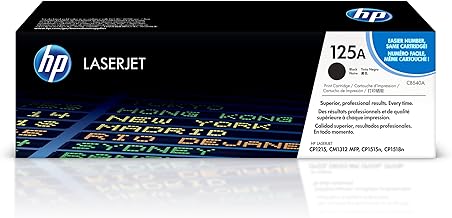 CB540A HP Original Color LaserJet CB540A Black Print Cartridge with ColorSphere Toner