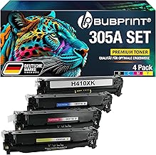Bubprint 4 Toner Cartridges Compatible to Replace HP 305X for Laserjet Pro 400 Color M451dn M451dw M451nw MFP M475dn M475dw Pro 300 Color M351A MFP M375nw CE410X CE411A CE412A CE413A Multipack