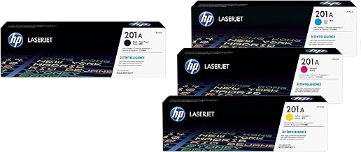 HP Original 201A Toner Set of 4 Black, Cyan, Magenta, Yellow (CF400A, CF401A, CF403A, CF402A)