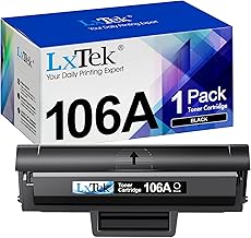 LxTek 106A Toner Cartridge with Chip Compatible with HP 106A W1106A, Toner Cartridge for HP Laser 107w / 107a / 107r, HP Laser MFP 135wg / 137fwg / 135a / 135r / 135w / 137fnw, Black, Pack of 1