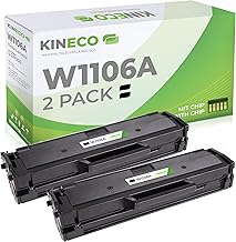 Kineco 2 Toner with Chip Compatible with W1106A 106A for HP Laser 107a 107 107w MFP 130 135a 135ag 135w 135wg 137fnw 137fwg 138fnw 138fw 138p 138pn 138pnw