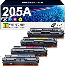 HALLOLUX 205A Toner Compatible with HP 205A CF530A CF531A CF532A CF533A for HP MFP M181fw Toner for HP Color Laserjet Pro MFP M180n Toner M181FW M180NW M180FW M181N M154A (Pack of 4)