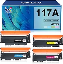 ONLYU 117A Compatible with HP Toner Colour Laser MFP 179fwg 117A Set 178nwg 179fnw 150a 150nw W2070A W2071A W2072A (Black Cyan Yellow Magenta)