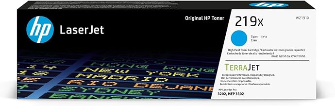 HP 219X Original High Performance Cyan Laserjet Toner Cartridge