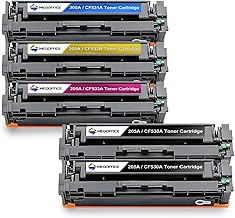 MEGOFFICE 205A CF530A Toner Compatible with HP 205A CF531A CF532A CF533A CF530A Toner for Color Laserjet Pro MFP M181fw M180n M180nw M180fw M154a M154nw Printer (Pack of 5)