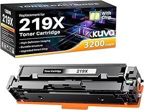 Kuva High Capacity 219X Compatible Toner Cartridges Replacement for W2190X Work with Color Laserjet Pro 3202dn 3202dw Color Laserjet Pro MFP 3202dn 3202dw MFP 3302fdn 3302fdng 3302fdw 3302sdwg (1