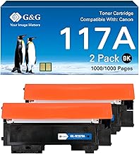 G&G Toner Cartridge Compatible with HP 117A for Toner HP Color Laser MFP 178nwg 179fwg 178nw 150nw 150a 150w 179fnw (2 Black)